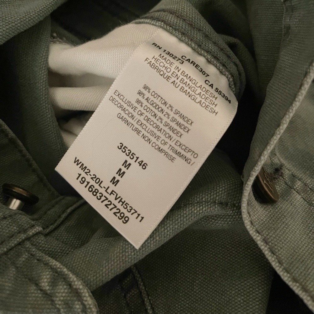 Lee Union Alls Denim Romper in Olive Green Medium - Picture 6 of 10